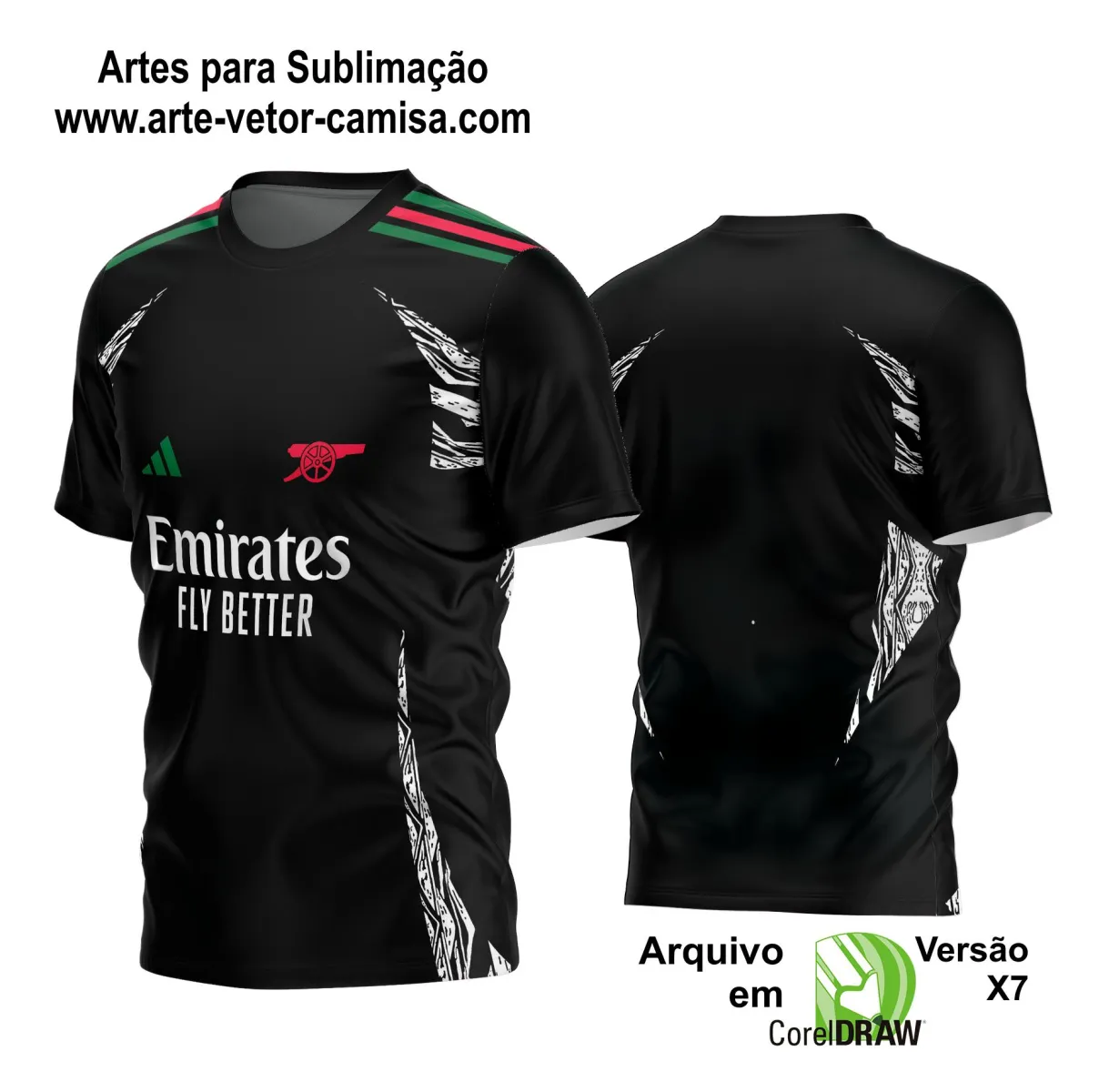 Arte Vetor Camisa de Time Futebol 2024 - 2025