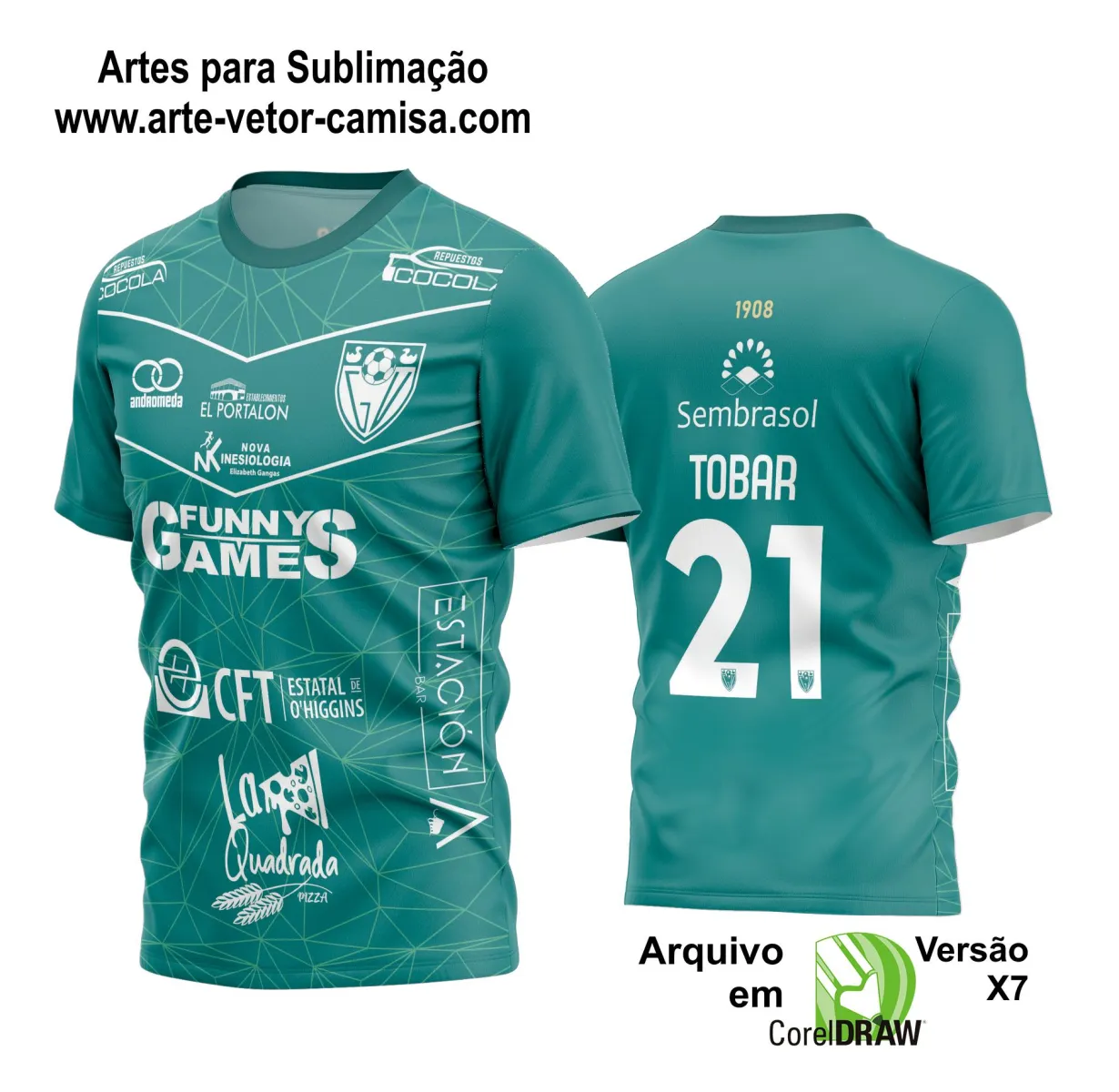 Arte Vetor Camisa de Time Futebol 2024 - 2025