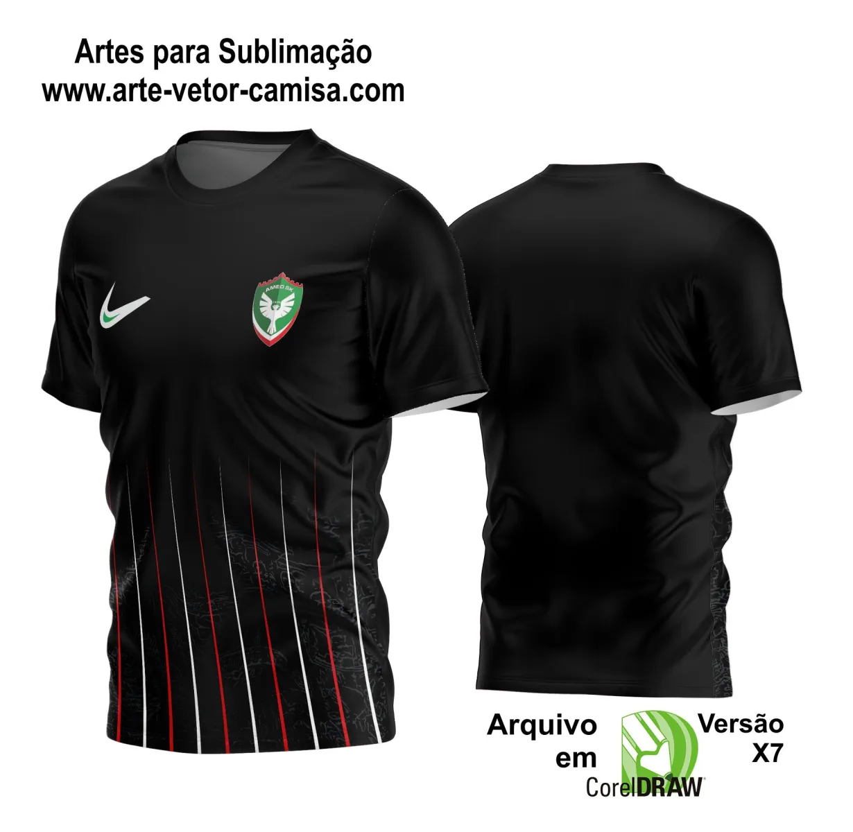 Arte Vetor Estampa Camisa Time Amador Futebol 2024