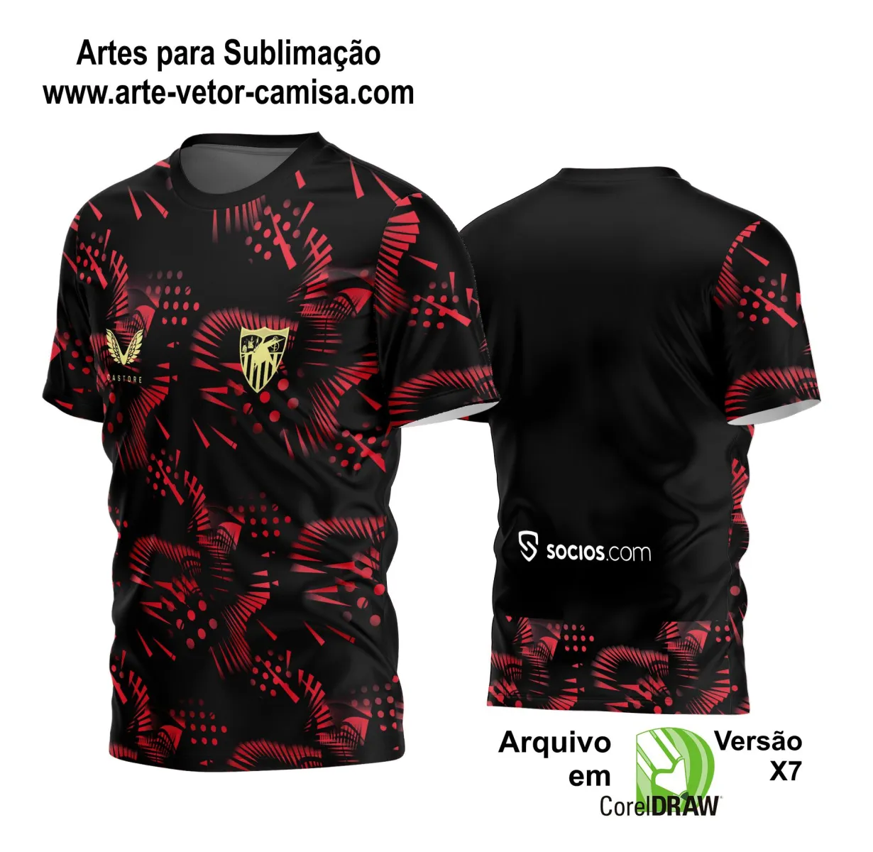 Arte Vetor Estampa Camisa Time Amador Futebol 2024