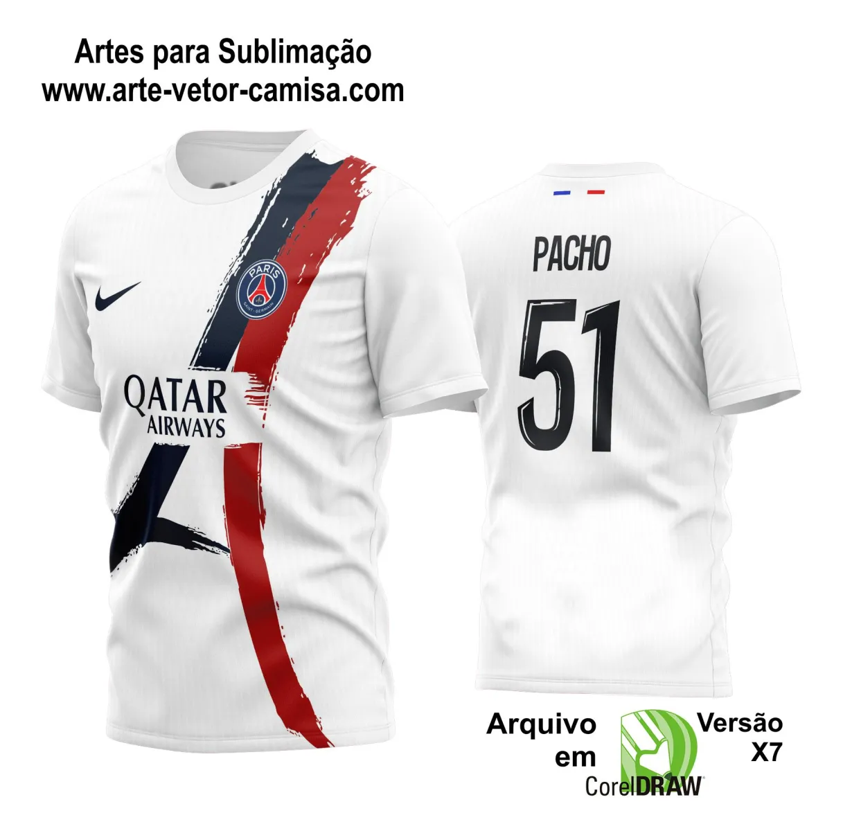 Arte Vetor Estampa Camisa Time Amador Futebol 2024