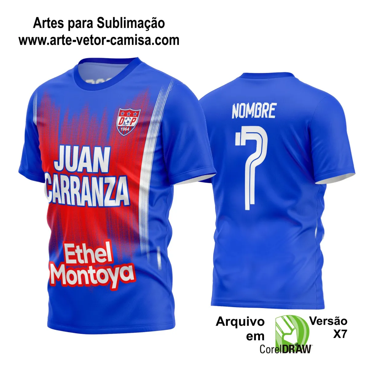 Arte Vetor Estampa Camisa Time Amador Futebol 2024