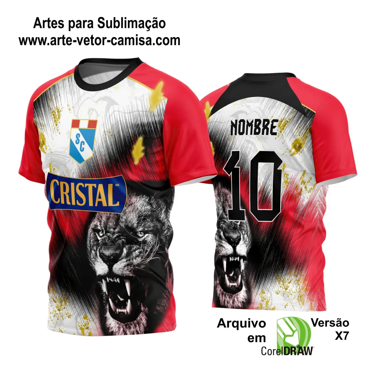 Arte Vetor Estampa Camisa Time Amador Futebol 2024