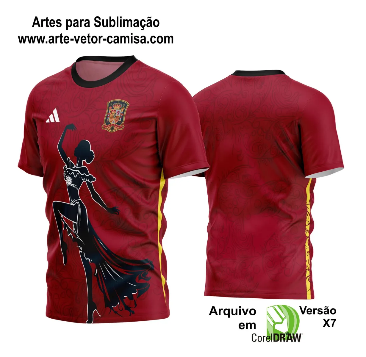 Arte Vetor Estampa Camisa Time Amador Futebol 2024