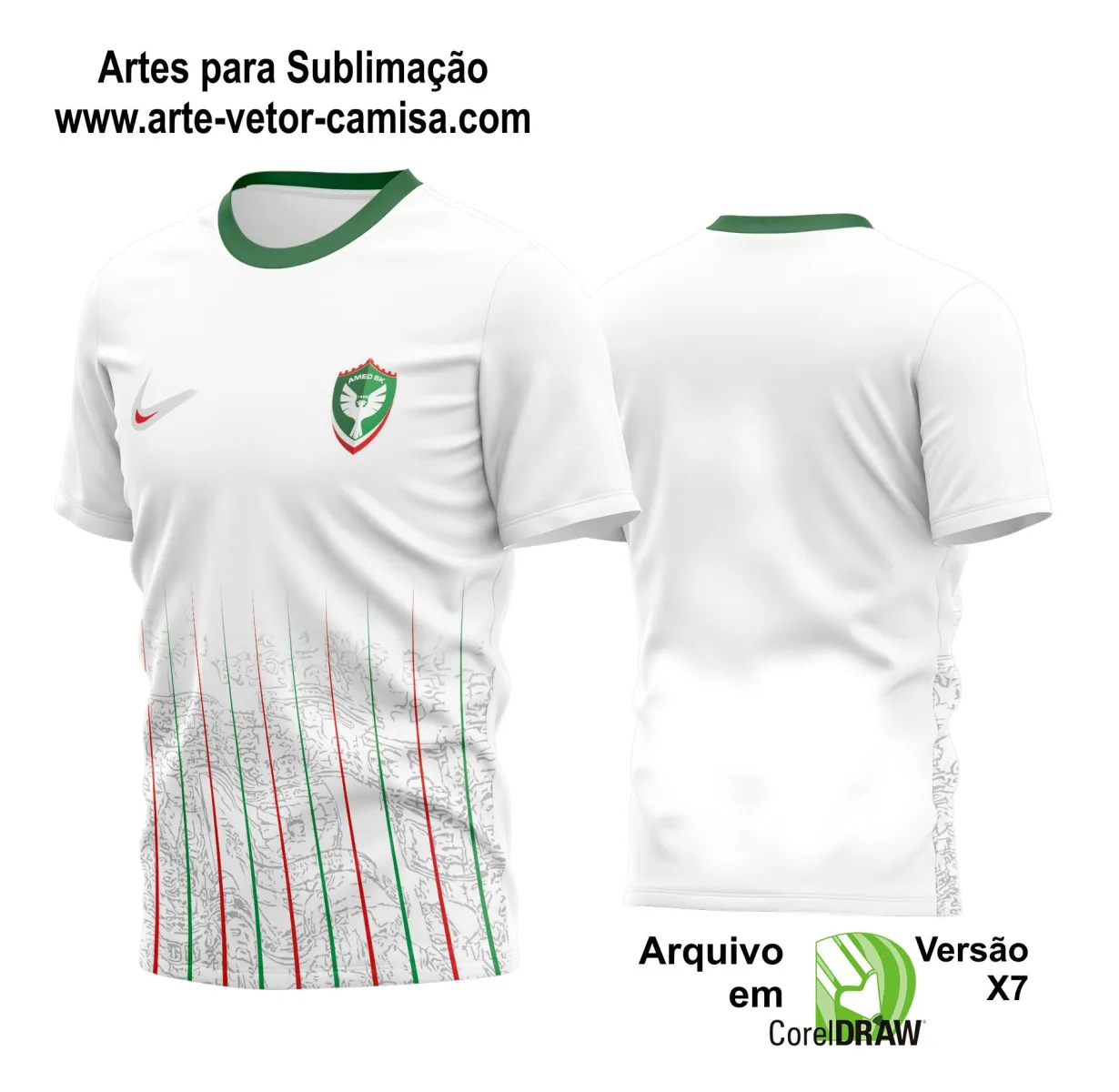 Arte Vetor Estampa Camisa Time Amador Futebol 2024