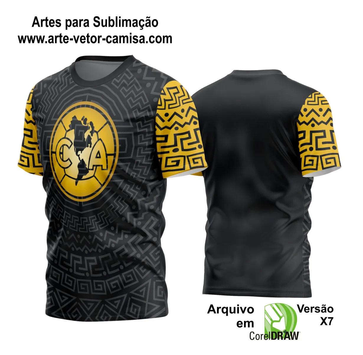 Arte Vetor Estampa Camisa Time Amador Futebol 2024