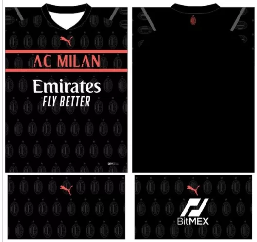 Arte Vetor Camisa AC Milan Conceito 2024 | Modelo 09