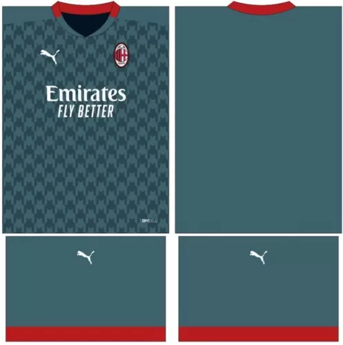 Arte Vetor Camisa AC Milan Conceito 2024 | Modelo 13
