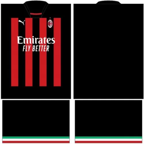 Arte Vetor Camisa AC Milan Conceito 2024 | Modelo 15