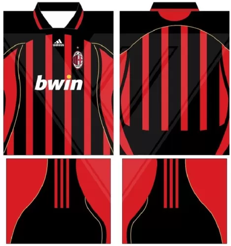 Arte Vetor Camisa AC Milan Conceito 2024 | Modelo 26