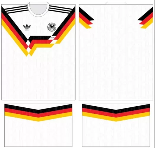 Arte Vetor Camisa Alemanha - Modelo 13