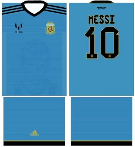 Arte Vetor Camisa Argentina Conceito 12