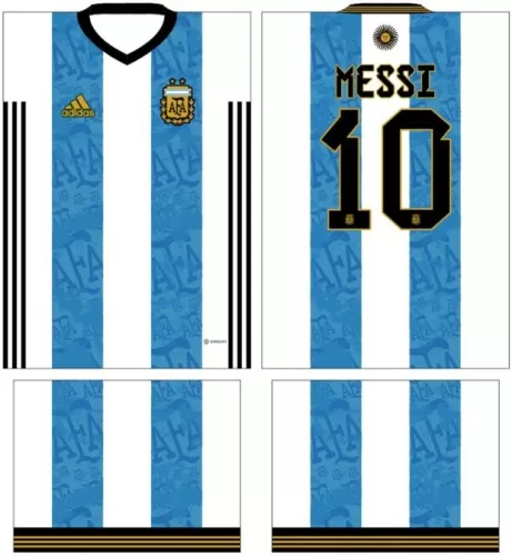 Arte Vetor Camisa Argentina Conceito 13