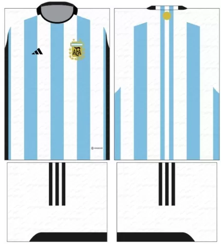 Arte Vetor Camisa Argentina Conceito 17