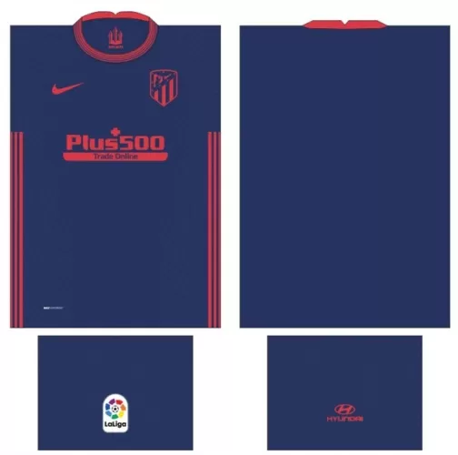 Arte Vetor Camisa Atlético de Madrid Conceito 2024 | Modelo 02