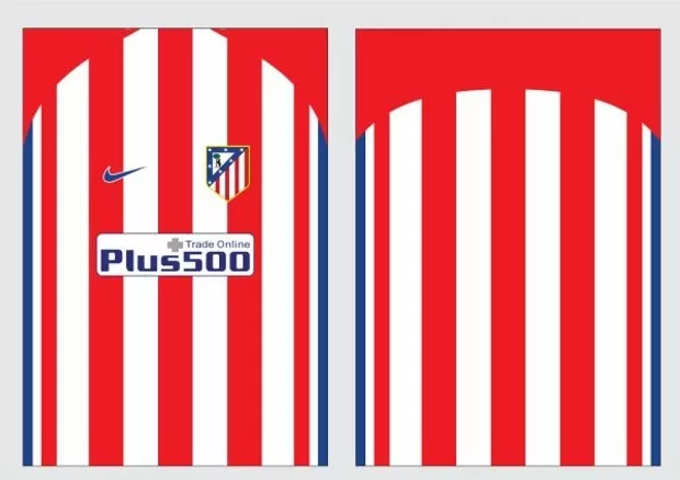 Arte Vetor Camisa Atlético de Madrid Conceito 2024 | Modelo 05
