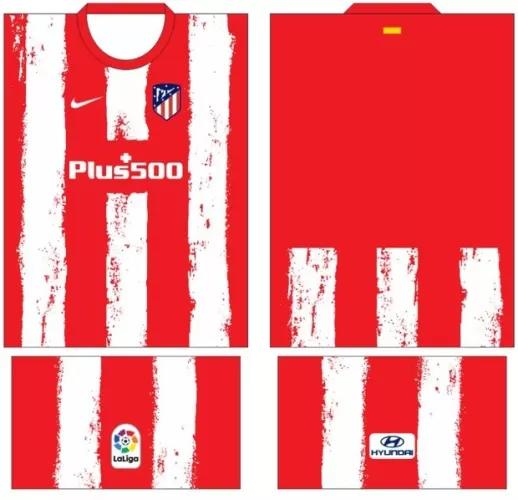 Arte Vetor Camisa Atlético de Madrid Conceito 2024 | Modelo 11