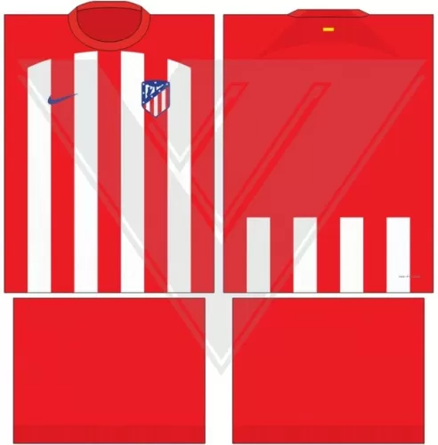 Arte Vetor Camisa Atlético de Madrid Conceito 2024 | Modelo 20