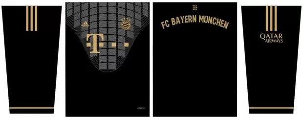 Arte Vetor Camisa Bayern München Conceito 2024 | Modelo 08