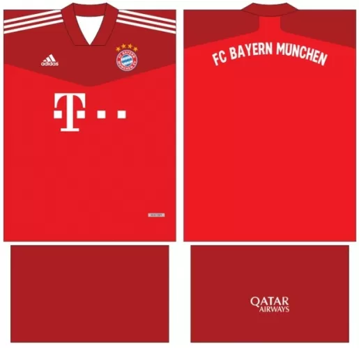 Arte Vetor Camisa Bayern München Conceito 2024 | Modelo 11