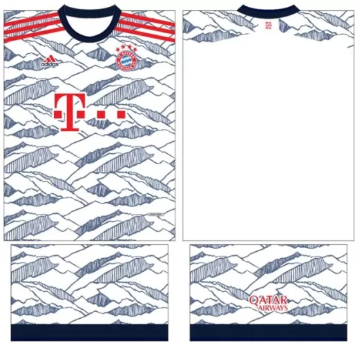 Arte Vetor Camisa Bayern München Conceito 2024 | Modelo 14