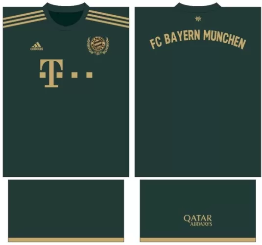 Arte Vetor Camisa Bayern München Conceito 2024 | Modelo 15