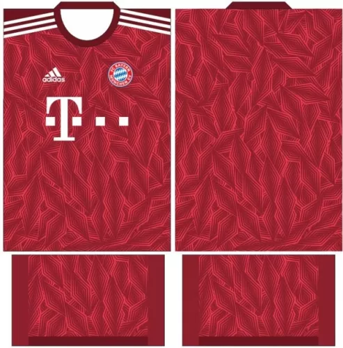 Arte Vetor Camisa Bayern München Conceito 2024 | Modelo 19