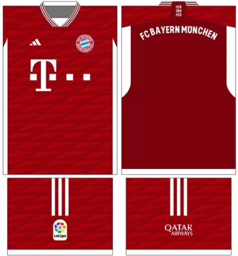 Arte Vetor Camisa Bayern München Conceito 2024 | Modelo 24