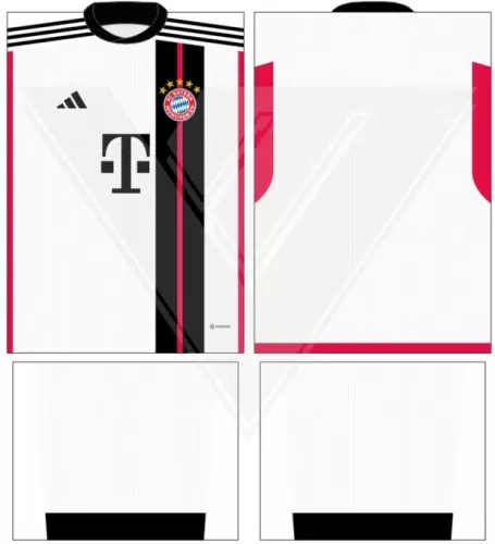 Arte Vetor Camisa Bayern München Conceito 2024 | Modelo 26