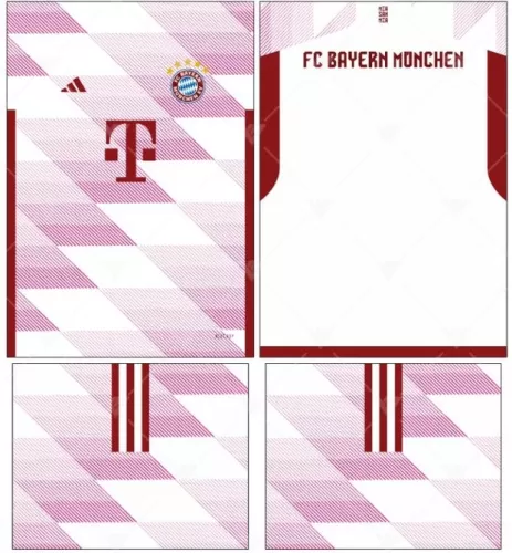 Arte Vetor Camisa Bayern München Conceito 2024 | Modelo 31