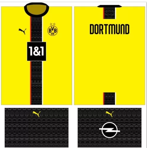 Arte Vetor Camisa Borussia Dortmunt Conceito 03