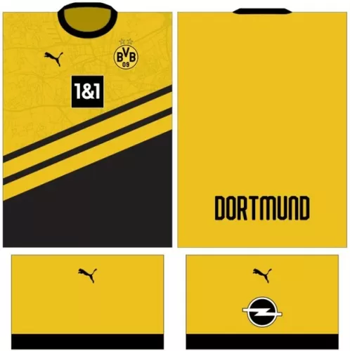 Arte Vetor Camisa Borussia Dortmunt Conceito 06