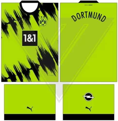 Arte Vetor Camisa Borussia Dortmunt Conceito 11