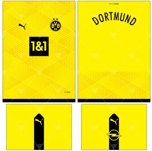 Arte Vetor Camisa Borussia Dortmunt Conceito 19