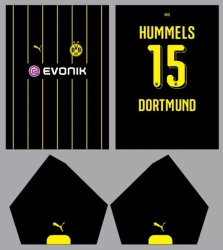 Arte Vetor Camisa Borussia Dortmunt Conceito 23