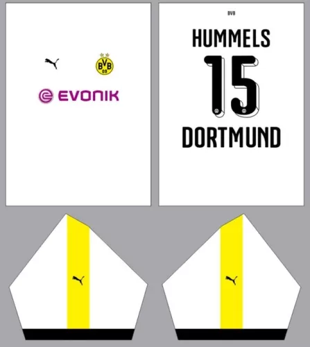 Arte Vetor Camisa Borussia Dortmunt Conceito 24