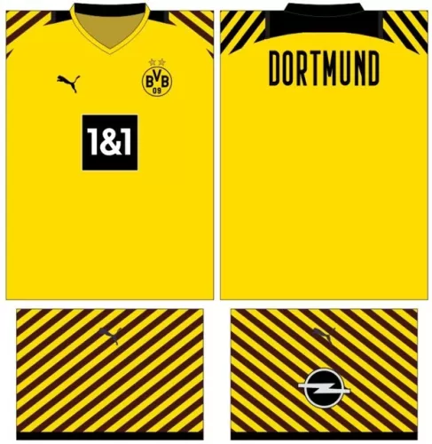 Arte Vetor Camisa Borussia Dortmunt Conceito 30