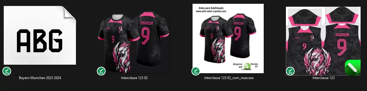 Arte Vetor Camisa InterClasse Fenix 2024 Rosa