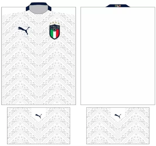Arte Vetor Camisa Italia Conceito 2024 | Modelo 03