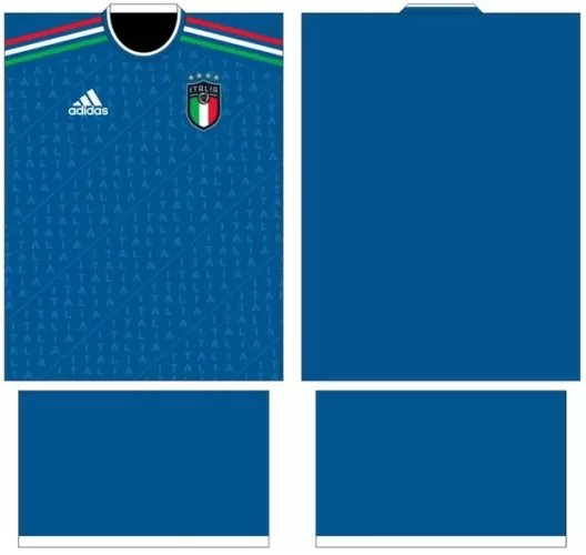 Arte Vetor Camisa Italia Conceito 2024 | Modelo 07