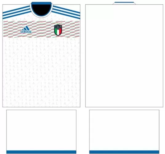 Arte Vetor Camisa Italia Conceito 2024 | Modelo 08