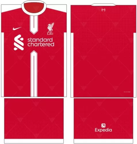 Arte Vetor Camisa LiverPool - Modelo 33