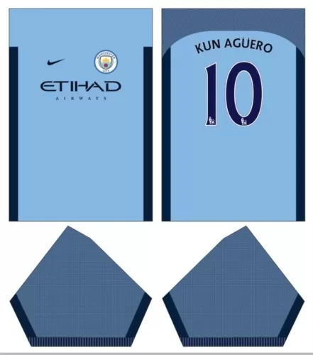 Arte Vetor Camisa Manchester City Conceito 2024 - Modelo 03