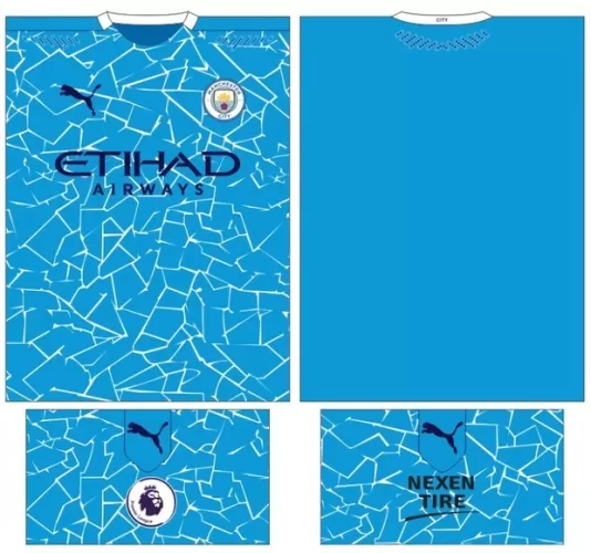 Arte Vetor Camisa Manchester City Conceito 2024 - Modelo 06