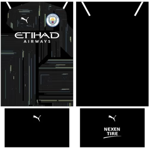 Arte Vetor Camisa Manchester City Conceito 2024 - Modelo 08