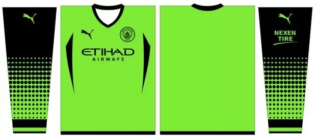 Arte Vetor Camisa Manchester City Conceito 2024 - Modelo 12