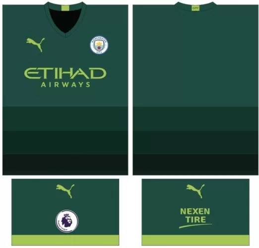 Arte Vetor Camisa Manchester City Conceito 2024 - Modelo 13