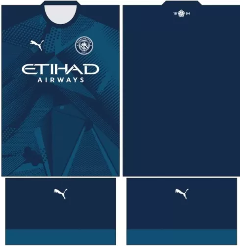 Arte Vetor Camisa Manchester City Conceito 2024 - Modelo 17