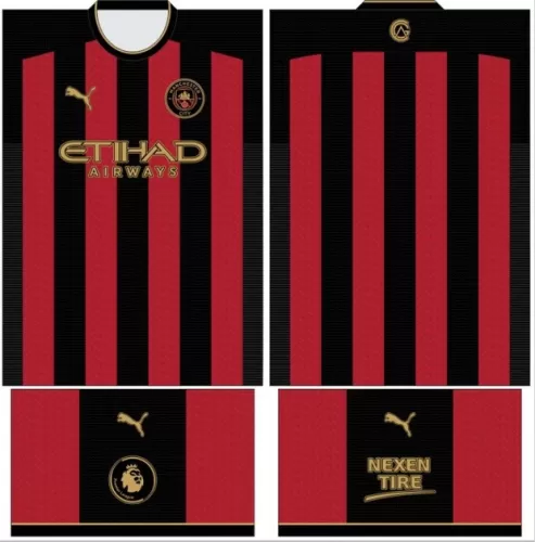 Arte Vetor Camisa Manchester City Conceito 2024 - Modelo 18