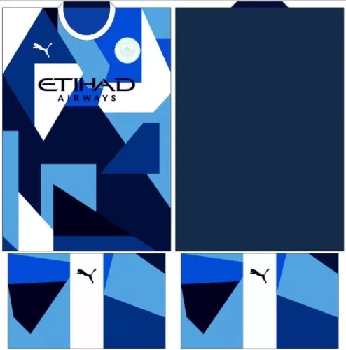 Arte Vetor Camisa Manchester City Conceito 2024 - Modelo 19